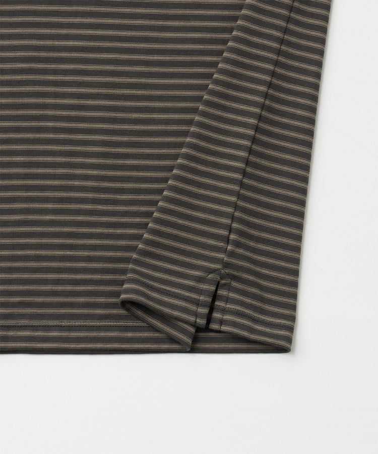 ANOTHER OFFICE  Brief Stripe Short Sleeve TEE AOFSTS017 CHARCOAL