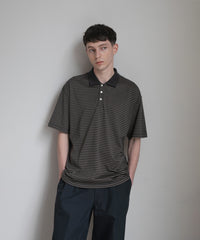 ANOTHER OFFICE  Brief Stripe Short Sleeve TEE AOFSTS017 CHARCOAL