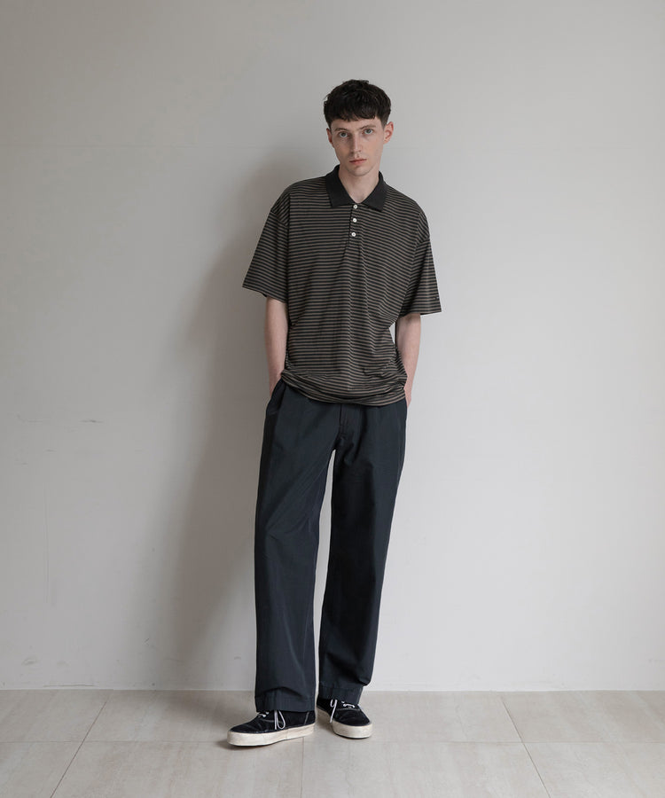 ANOTHER OFFICE  Brief Stripe Short Sleeve TEE AOFSTS017 CHARCOAL