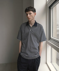 ANOTHER OFFICE Brief Stripe Short Sleeve TEE AOFSTS017 NAVY