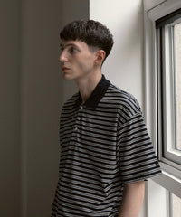 ANOTHER OFFICE Brief Stripe Short Sleeve TEE AOFSTS017 NAVY