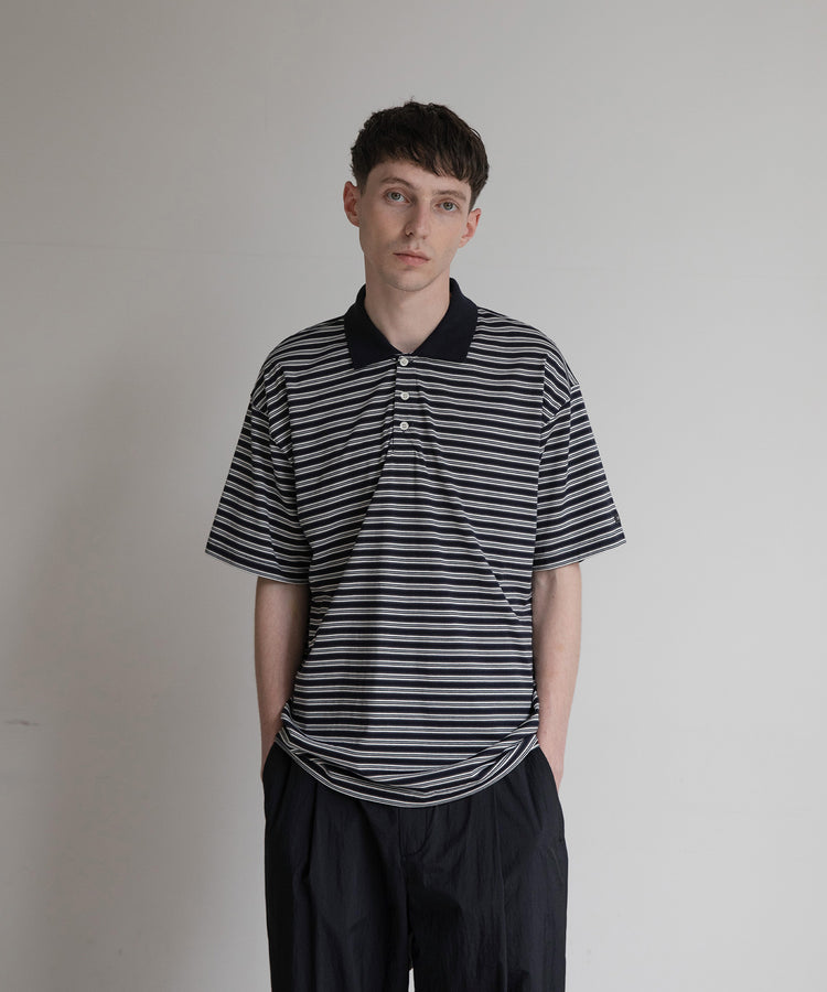 ANOTHER OFFICE  Brief Stripe Short Sleeve TEE AOFSTS017 NAVY