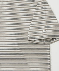 ANOTHER OFFICE Zephyr Stripe Short Sleeve TEE AOFSTS018 LIGHT KHAKI