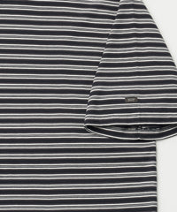 ANOTHER OFFICE Zephyr Stripe Short Sleeve TEE AOFSTS018 NAVY