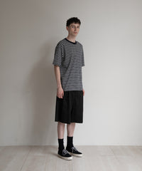 ANOTHER OFFICE Zephyr Stripe Short Sleeve TEE AOFSTS018 NAVY