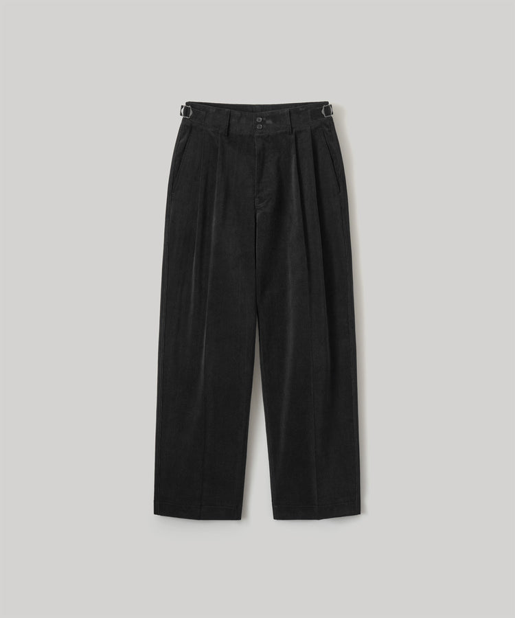 ANOTHER OFFICE  Santiago Officer Corduroy Pants AOFWPT001 BLACK