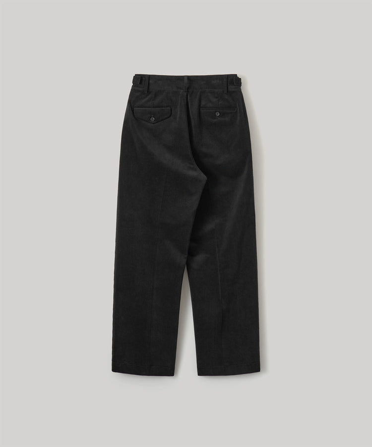 ANOTHER OFFICE  Santiago Officer Corduroy Pants AOFWPT001 BLACK