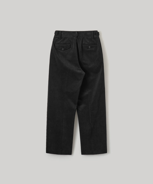 ANOTHER OFFICE Santiago Officer Corduroy Pants AOFWPT001 BLACK
