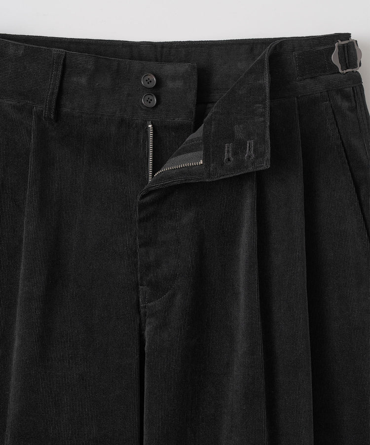 ANOTHER OFFICE  Santiago Officer Corduroy Pants AOFWPT001 BLACK