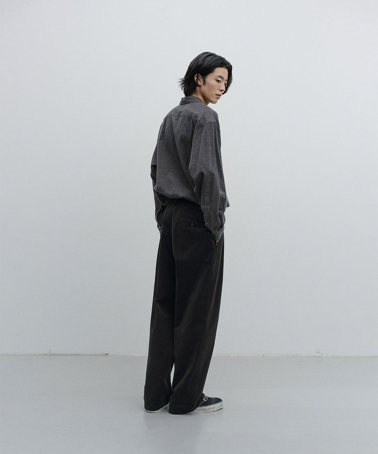 ANOTHER OFFICE  Santiago Officer Corduroy Pants AOFWPT001 BLACK