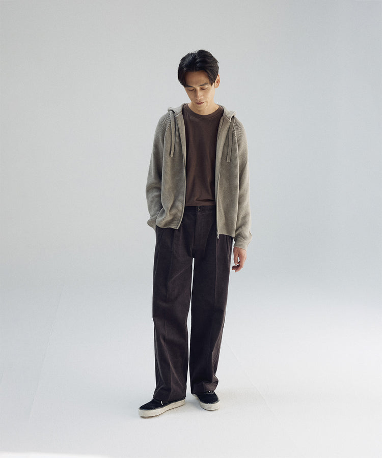 ANOTHER OFFICE Narrow Stripe Tapered Slacks