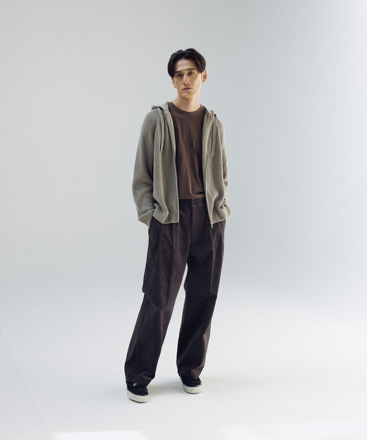 ANOTHER OFFICE Narrow Stripe Tapered Slacks