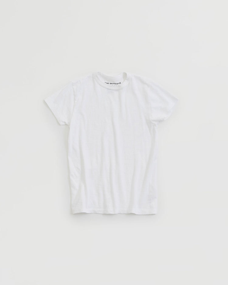 THE SHINZONE  CREW NECK T-SHIRT WHITE 01