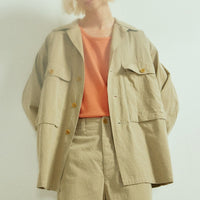 ARMY TWILL / Vintage Gabardine Shirt JK KHAKI