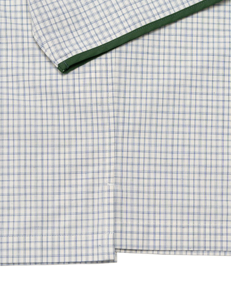 Henley Neck Department   Albert Henley Neck Shirt  NARROW PLAID TYPEWRITER
