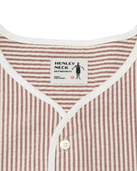 Henley Neck Department Allen Henley Neck Shirt SIDOGRAS Maroon Seersucker
