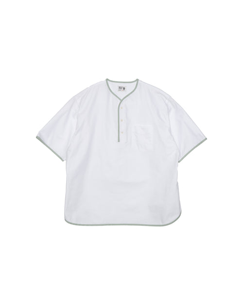 Henley Neck Collection: Allen Henley Neck Shirt, SIDOGRAS White OX