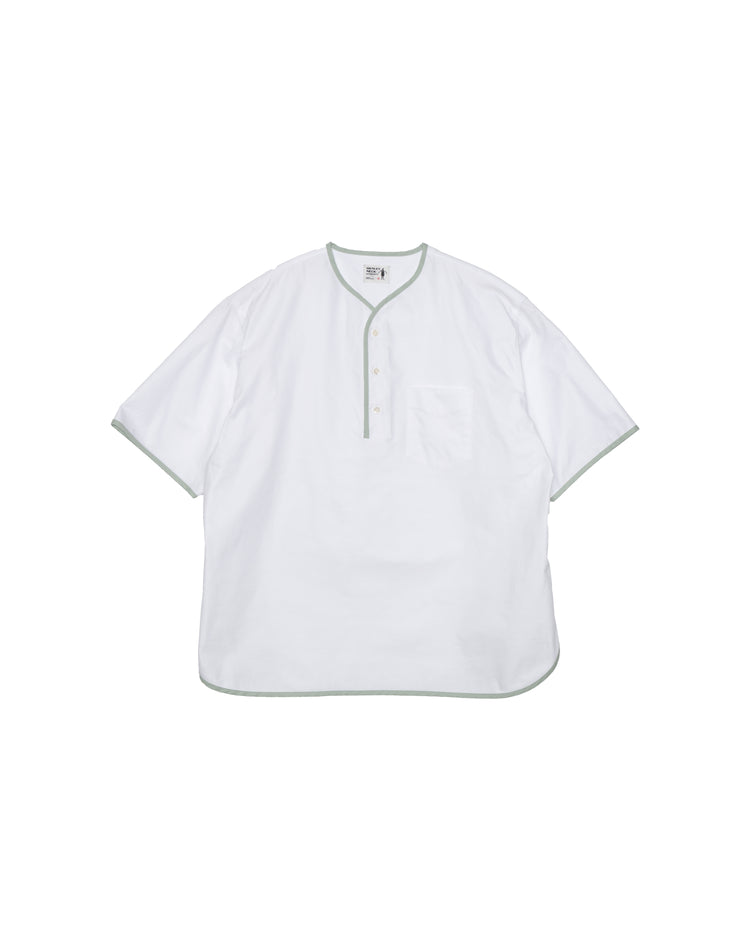Henley Neck Collection: Allen Henley Neck Shirt, SIDOGRAS White OX