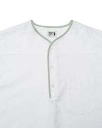 Henley Neck Department   Allen Henley Neck Shirt  SIDOGRAS White OX