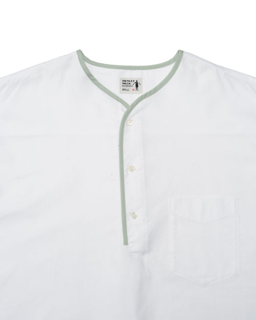 Henley Neck Department   Allen Henley Neck Shirt  SIDOGRAS White OX