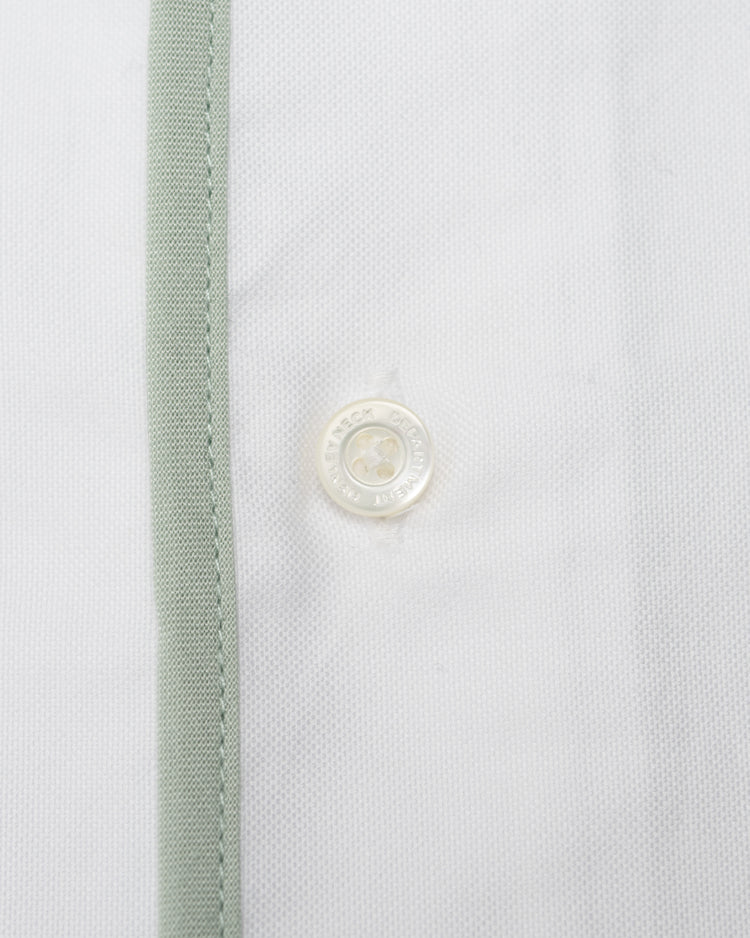 Henley Neck Department   Allen Henley Neck Shirt  SIDOGRAS White OX