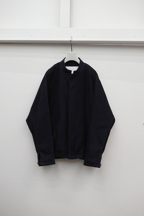 nonnotte Draping Bias Sleeve Jacket N-26A-056 Velvet NAVY