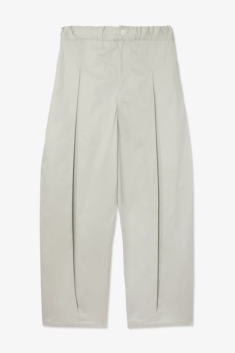 sage NATION  Box Pleat Trouser   Ivory