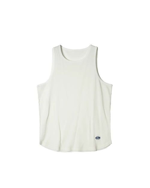 ARMY TWILL / LIGHT HONEYCOMB TANK TOP WHITE
