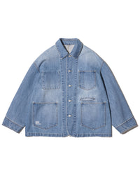 FreshService  CORPORATE DENIM ENGINEER JACKET LIGHT WASH