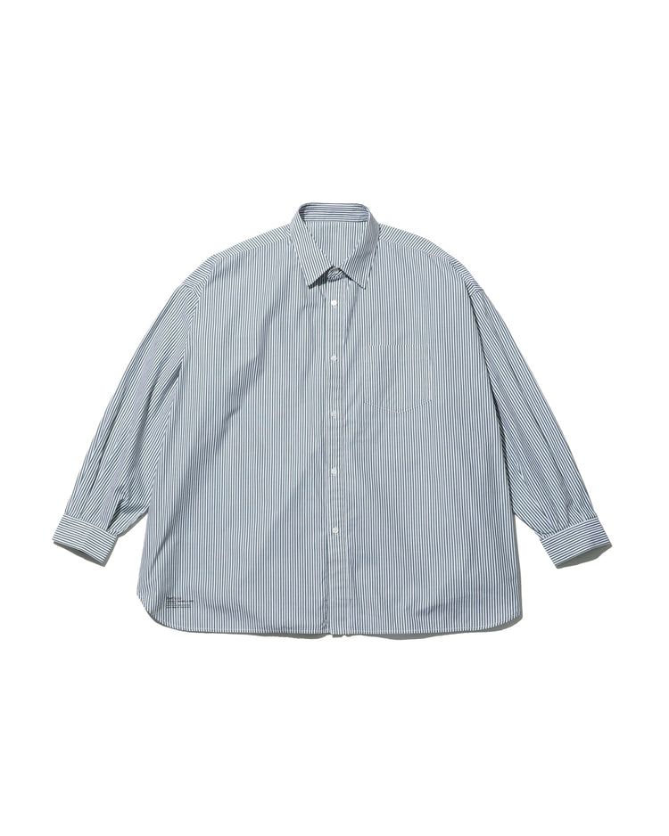 FreshService  CORPORATE UNIFORM L/S SHIRT GREEN STRIPE