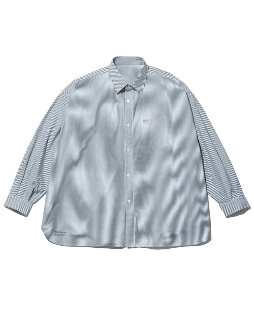 FreshService  CORPORATE UNIFORM L/S SHIRT GREEN STRIPE