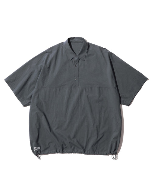 FreshService  CRISP COTTON ANORAK S/S SHIRT GRAY