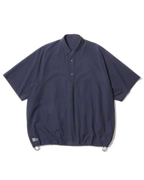 FreshService  CRISP COTTON ANORAK S/S SHIRT NAVY