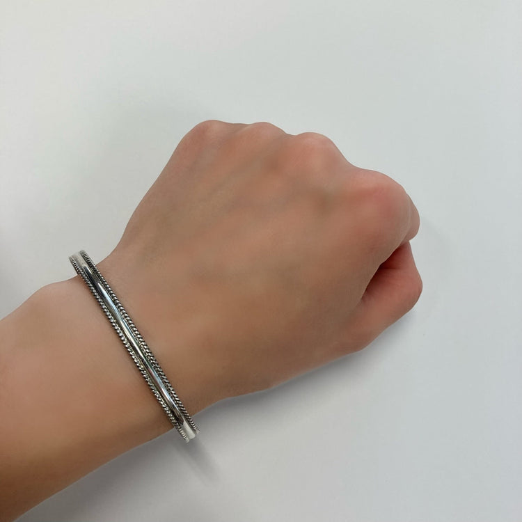 FIRST AMERICAN TRADERS / Sterling Silver Bangle CB