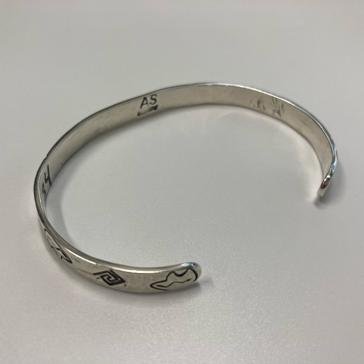 FIRST AMERICAN TRADERS / Sterling Silver Bangle CF