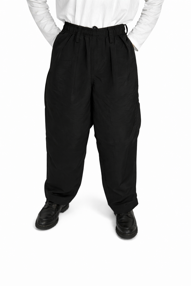 BAGGYSPORTS BA-003 2TUCKS NYLON CHINO BLACK