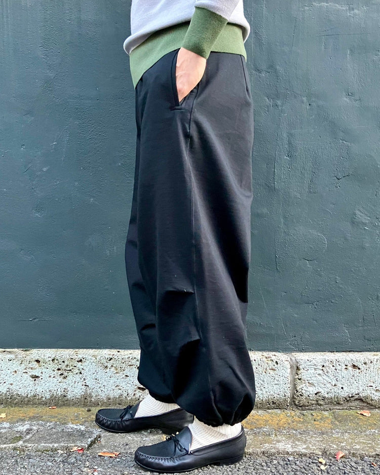 HAVERSACK / ハイゲージ裏毛　トラックパンツ 05 BLACK