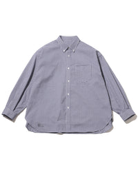 FreshService   DRY OXFORD CORPORATE L/S B.D.SHIRT NAVY PLAID