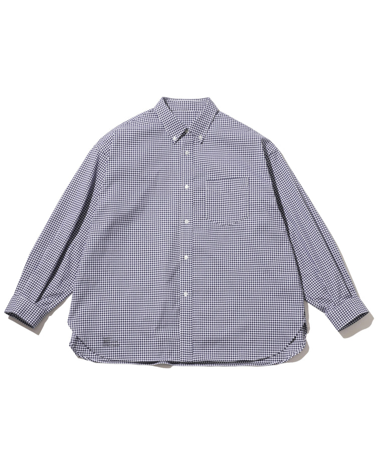 FreshService   DRY OXFORD CORPORATE L/S B.D.SHIRT NAVY PLAID