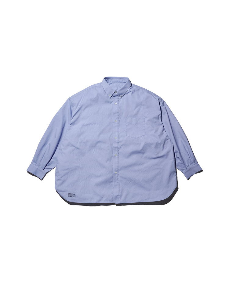 FreshService   DRY OXFORD CORPORATE L/S B.D.SHIRT BLUE
