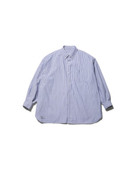 FreshService / DRY OXFORD CORPORATE L/S B.D.SHIRT BLUE STRIPE