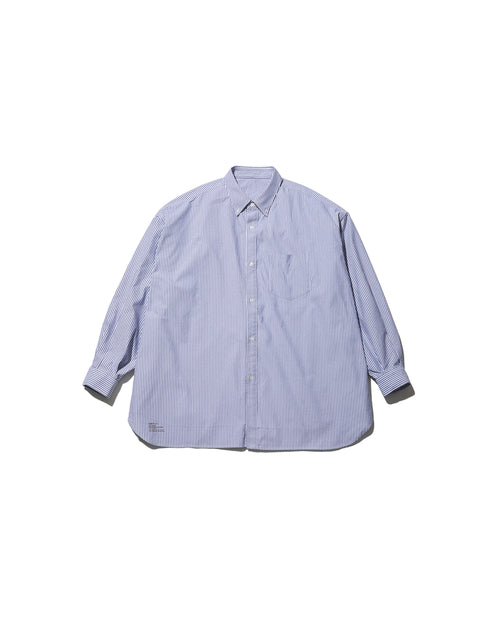 FreshService / DRY OXFORD CORPORATE L/S B.D.SHIRT BLUE STRIPE
