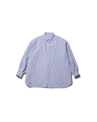 FreshService   DRY OXFORD CORPORATE L/S B.D.SHIRT BLUE STRIPE