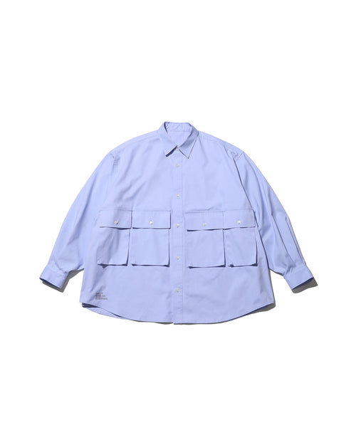 FreshService / DRY OXFORD FLAP POCKET L/S SHIRT BLUE