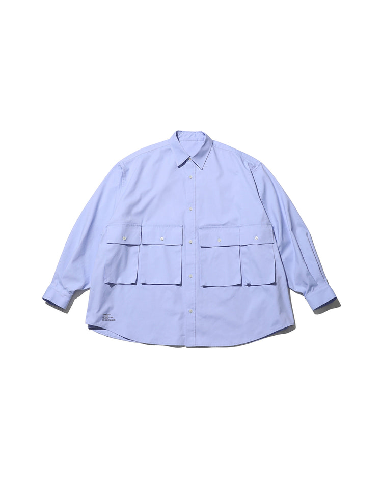 FreshService / DRY OXFORD FLAP POCKET L/S SHIRT BLUE