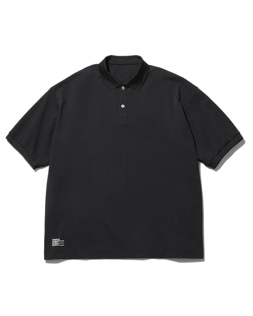 FreshService DRY PIQUE JERSEY S/S POLO BLACK