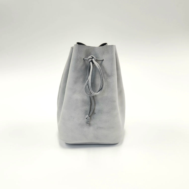REEL/ Square drawstring bag S.GRAY