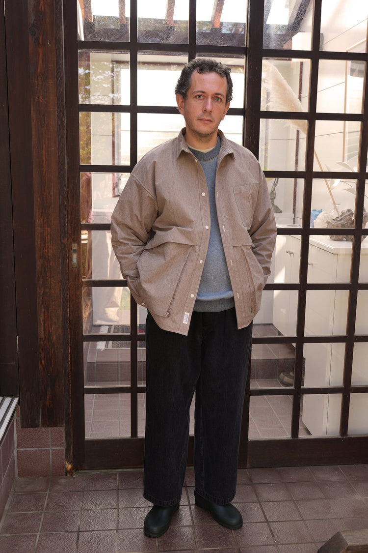 NOROLL THICKWALK PANTS BLACK DENIM