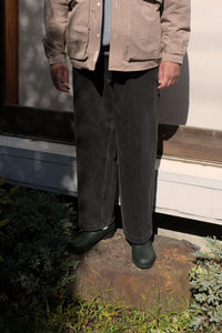 NOROLL  THICKWALK PANTS BLACK DENIM