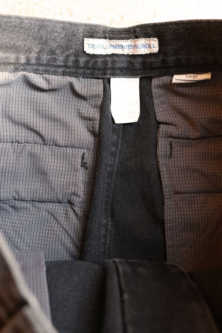 NOROLL THICKWALK PANTS BLACK DENIM